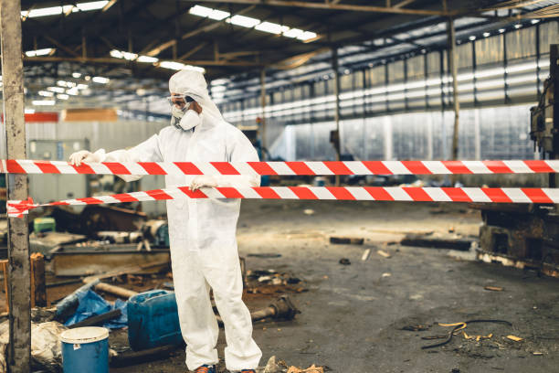 Professional Odor Removal technician working in Moonachie, NJ